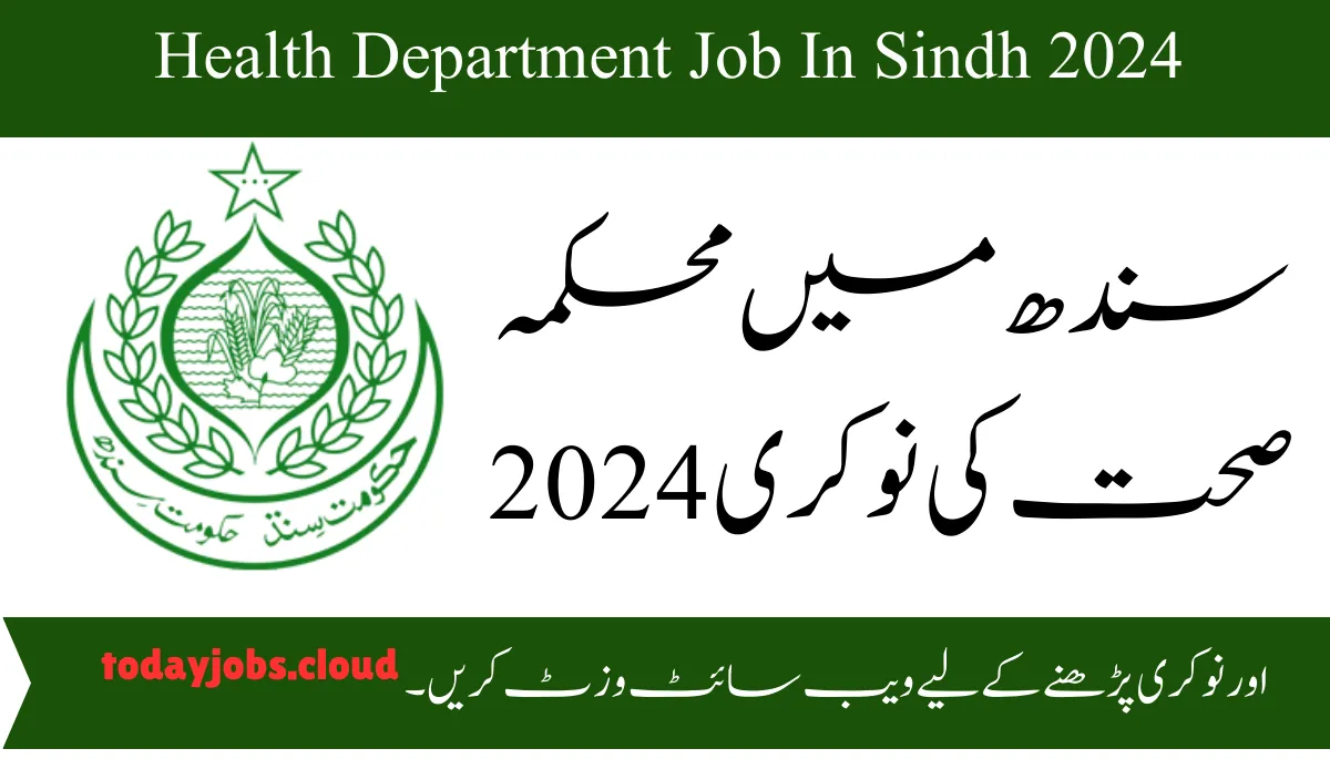 Health Department Job In Sindh 2024